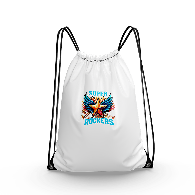 Superstar Rockers Drawstring Bak - White